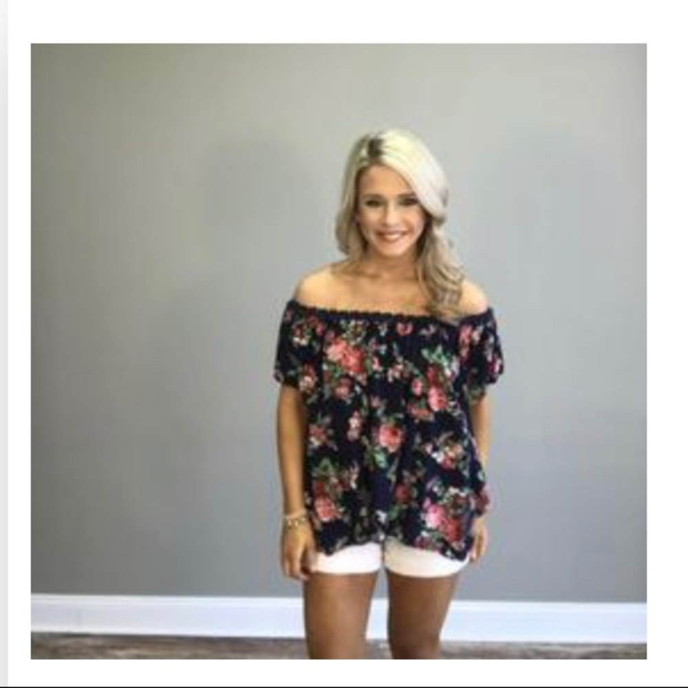 Off Shoulder Floral Top